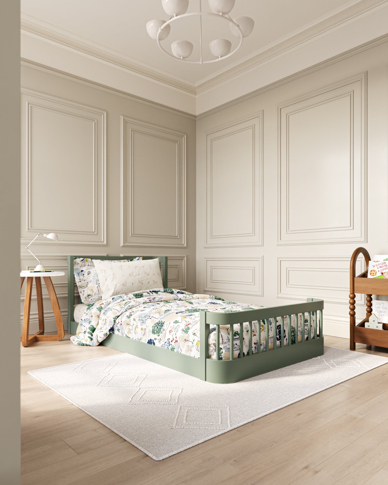 The Wave Kids Bed | Convertible Montessori Floor Bed to Twin