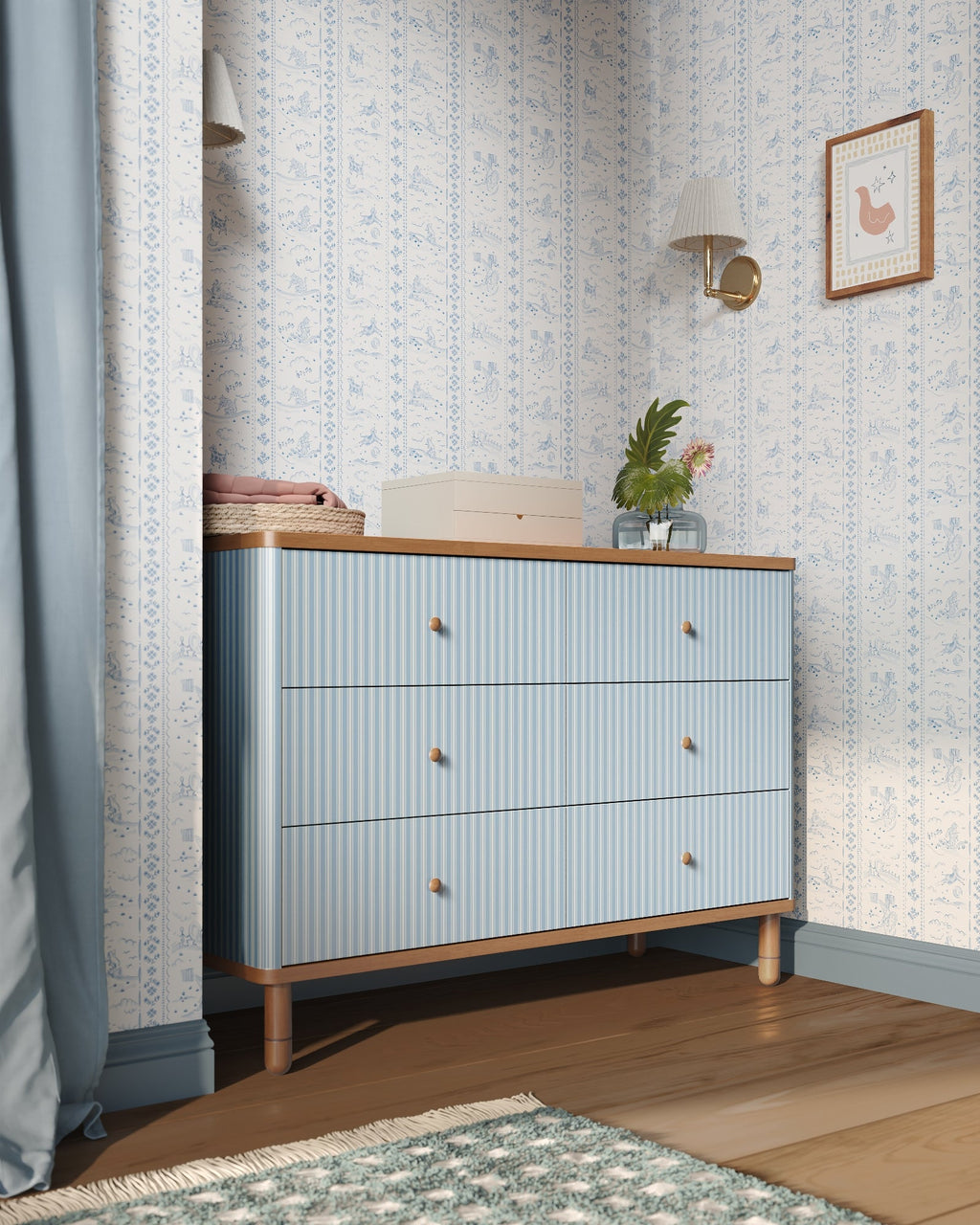 The Cloud 6 Drawer Assembled Dresser