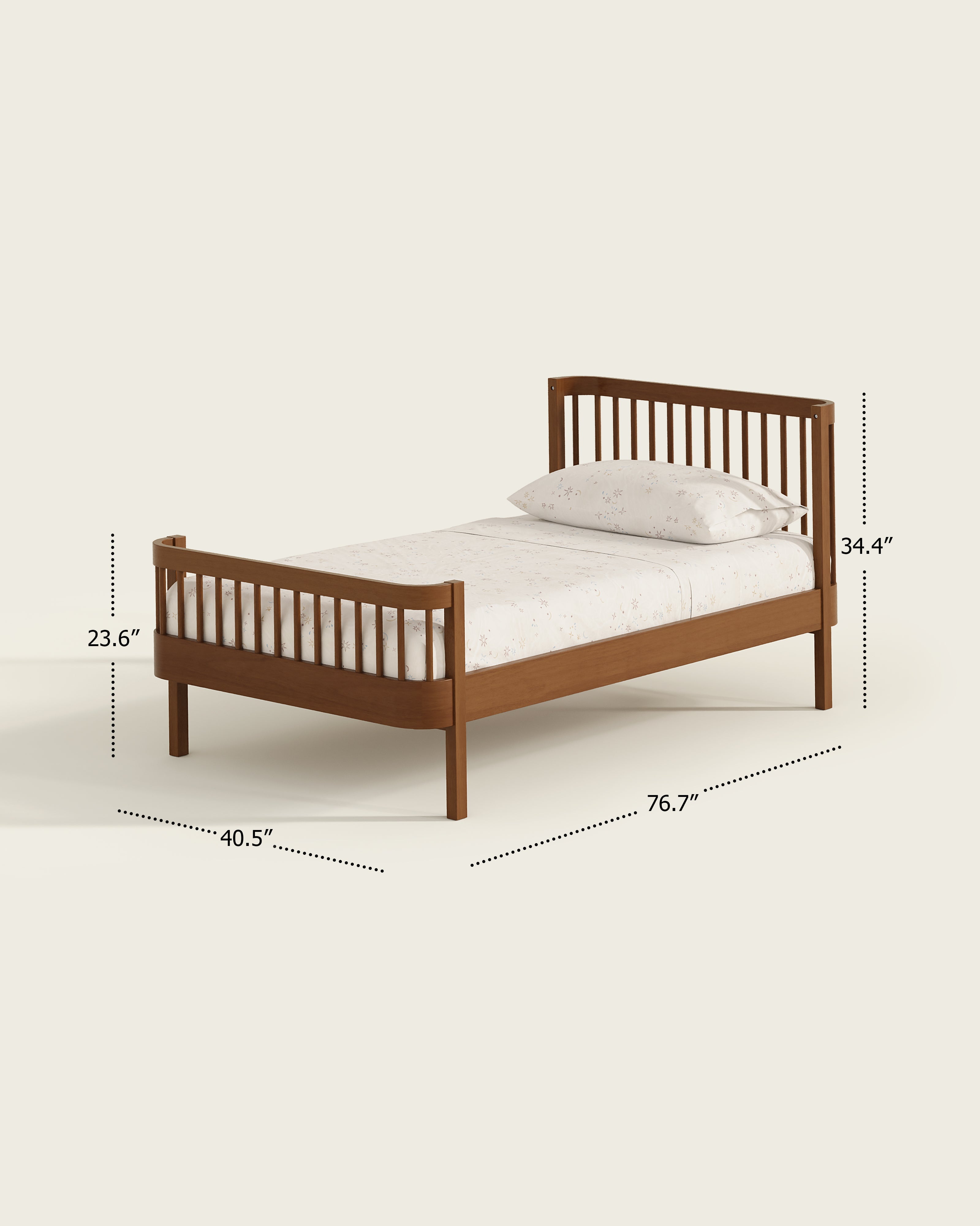 The Wave Kids Bed | Convertible Montessori Floor Bed to Twin