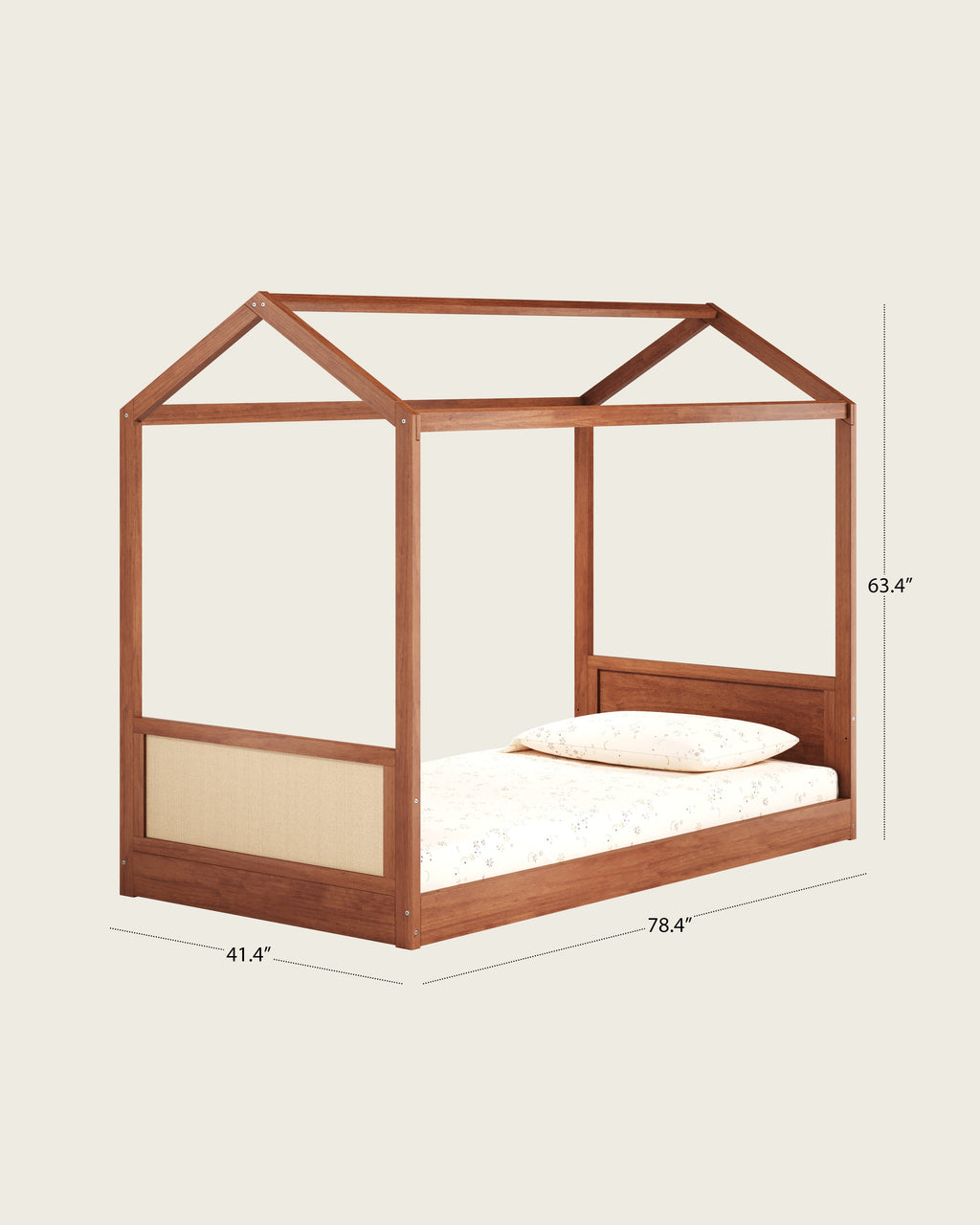 Our House Kids Bed | Convertible Montessori Floor Bed to Twin