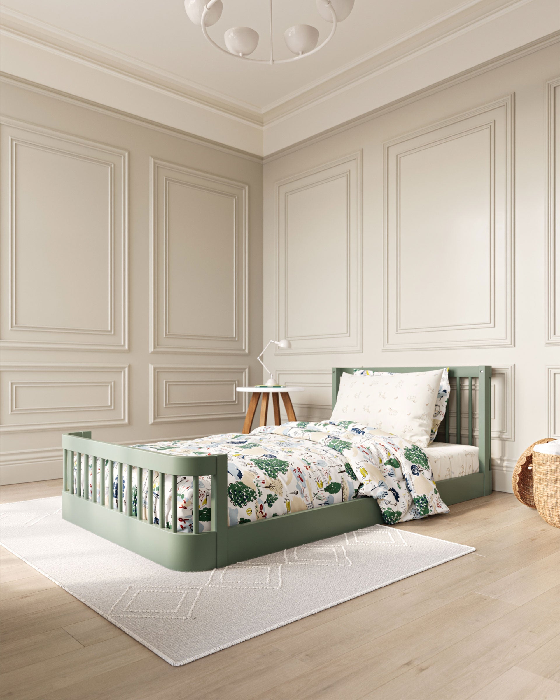 The Wave Kids Bed | Convertible Montessori Floor Bed to Twin